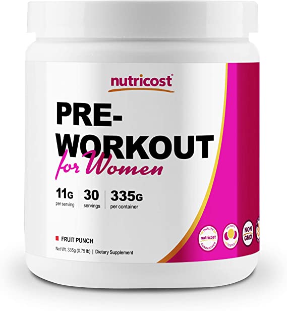 Nutricost Pre-Workout Powder for Women Fruit Punch (30 Serv)