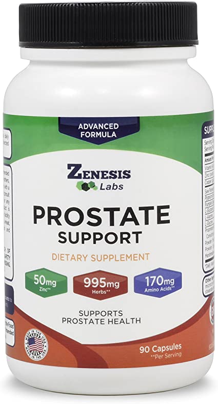 Prostate Health with Saw Palmetto - 90 Capsules - Also with Zinc, Copper, Pumpkin Seed, Burdock Root, Amino Acids, & Other Extracts - 45 Day Supply