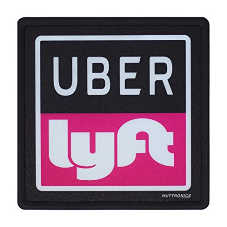 Uber Signs Rideshare LED Sign | Bright LED Lights | Wireless | Removable | USB Rechargeable Lithium Ion Battery | Rideshare Drivers | Ride Share Accessories | Make Your Car Visible