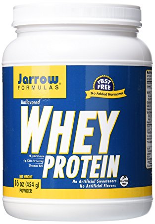 Jarrow Formulas Whey Protein, Supports Muscle Development, Unflavored, 454 g