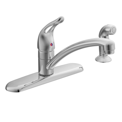 Moen 7460 Chateau Single Handle Kitchen Faucet with Protégé Side Spray, Chrome