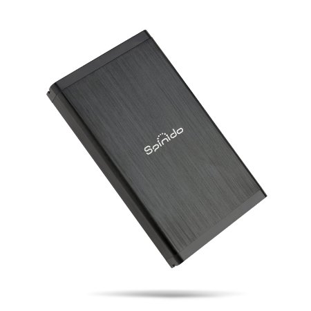 Spinido Support UASP SATA III USB 3.0/2.0 External Aluminum Hard Drive Enclosure&Mobile Device Optimized For 3.5 Inch HDD(Black)