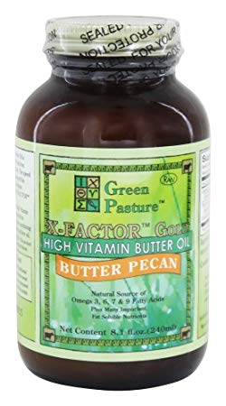 Green Pasture X-Factor High Vitamin Butter Oil, 8.1 oz -Butter Pecan