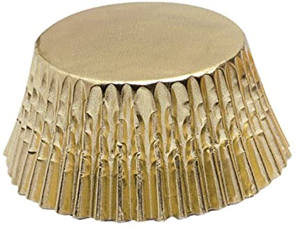 Fox Run Inc. Mini Gold Foil Cupcake Liners, 48-Count