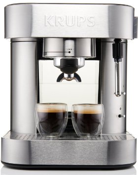 KRUPS XP6010 Pump Espresso Machine with Thermo Block System and Stainless Steel Housing, Silver