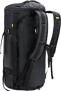 MIER Große Sporttasche wasserdicht Sportrucksack mit Schuhfach umwandelbar in Rucksack, 45L/60L/90L