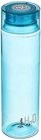 Cello H2O Plastic Water Bottle Premium Edition, 1 Litre, Blue