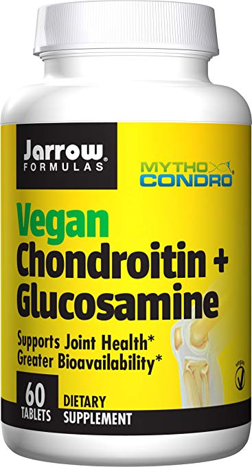 Jarrow Formulas Vegan Chondroitin, Glucosamine, 60 Tablets, 0.37 Pound