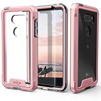 LG V30 Case - Zizo [ION Series] with FREE [LG V 30 Screen Protector] Transparent Clear [Military Grade Drop Tested]