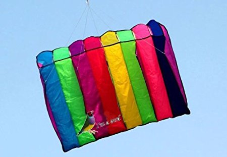 8 Hole "Galaxy" Single Line Control Parachute Parafoil Foil Kite Outdoor Beach Garden Fun
