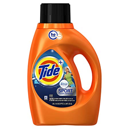 Tide Plus Febreze Freshness Sport High Efficiency Liquid Laundry Detergent - 46 oz - Active Fresh