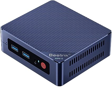 Beelink Mini S12 Pro Mini PC, Mini Computer with Alder Lake-N N100, 16GB DDR4  500GB M.2 PCIe 2280 NVMe SSD, WIFI6, Dual HDMI, Dual Screen Display, 1000Mbps, BT 5.2