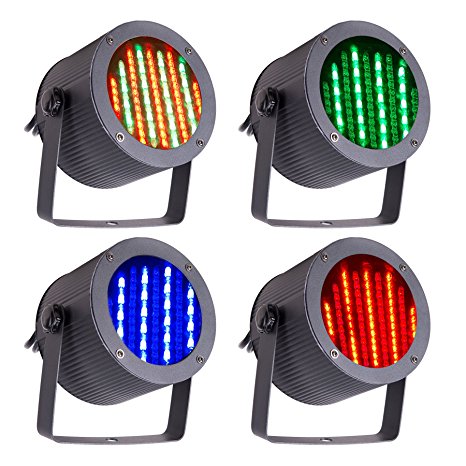 CO-Z 86 RGB LED Stage Lights Par DMX 512 Lighting Party Club DJ Disco Moving Heads (4 PCS)