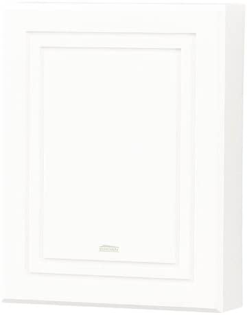 Broan-NuTone LA100WH Doorbell, Decorative Wired Two-Note Door Chime, 7.8" x 6.1" x 2.5", White