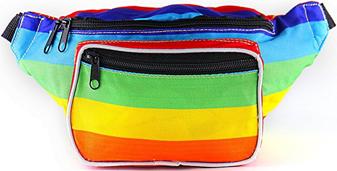 SoJourner Bags Fanny Pack - Classic Solid Bright Colors (Multiple Styles)