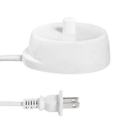 Electric Toothbrush Replacement Charger,Inductive Charging Base Model 3757 Portable Environmental ABS For Travel (White)