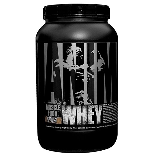 Universal Nutrition Animal Whey Isolate Loaded Whey Protein Powder Supplement, Cookies and Cream, 2 Pound