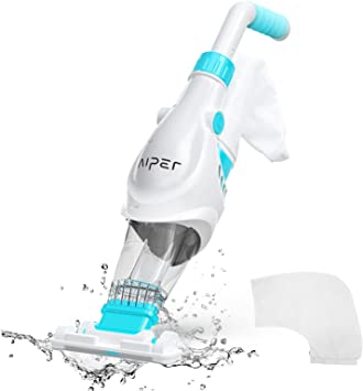 (2023 Upgraded) AIPER Cordless Pool Vacuum, Handheld Rechargeable Swimming Pool Cleaner, 60 Mins Running Time, Deep Cleaning & Strong Suction Ideal for Above & In-ground Pools, Hot Tubs, Spas-Pilot H1