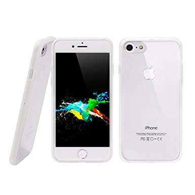 iPhone 7 Case, CHOETECH Apple iPhone 7 Case PC Anti-Scratch & Soft TPU Anti Slip Clear Back Cover/ Protector for iPhone 7 (White)