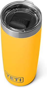 YETI Rambler 10 oz Tumbler, Stainless Steel, Vacuum Insulated with MagSlider Lid, Alpine Yellow