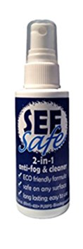 Jaws SEEsafe 2-in-1 Antifog and Cleaner, 2-Ounce