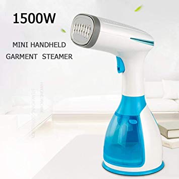 TOUA Handheld 1500W Powerful Garment Vertically and Horizontally Steamer for Home Travelling Portable Steam Iron with Brushes (Multicolour)