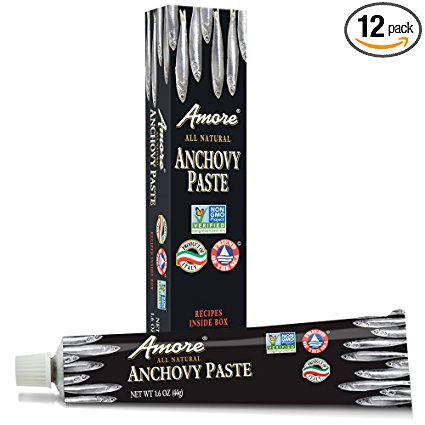 Amore All Natural Anchovy Paste, 1.6 Ounce Tubes (Pack of 12)