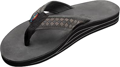 Rainbow Sandals Mens The Bentley Luxury Leather - Double Layer Arch Hand Woven Strap