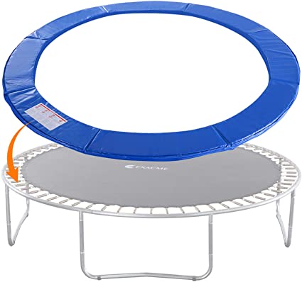 Exacme Trampoline Replacement Safety Pad Spring Cover, No Slots for Poles, Variety of Sizes and Colors