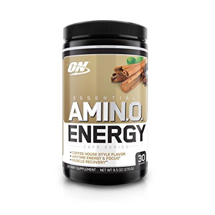 Optimum Nutrition Amino Energy with Green Tea and Green Coffee Extract, Flavor: Iced Chai Tea Latte, 30 Servings