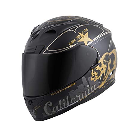 Scorpion EXO-R710 Golden State Street Motorcycle Helmet (Black, X-Small)