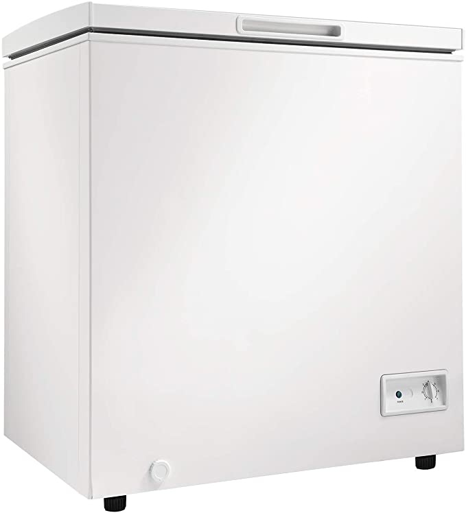 Danby Chest Diplomat DCF035B1WM 3.5 Cu.Ft.Chest Freezer, Garage Ready with Basket, Small Deep Freeze in White