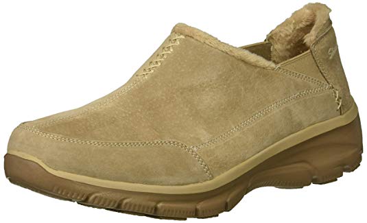 Skechers Women's Easy Going-Hive-Twin Gore Shootie with Faux Fur Trim Loafer