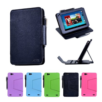 i-UniK Hisense Sero 7 PRO Tablet Case  Multi-Angles Cover Retail Packaging and FREE Stylus Pen - BLACK
