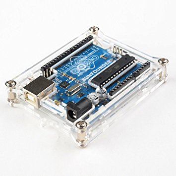 SunFounder Uno R3 Case Enclosure New Transparent Gloss Acrylic Computer Box Compatible with Arduino UNO R3