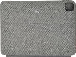 Logitech Combo Touch iPad Pro 11-inch (1st, 2nd, 3rd gen - 2018, 2020, 2021) Keyboard Case - Detachable Backlit Keyboard, Click-Anywhere Trackpad, Smart Connector - Grey; USA Layout