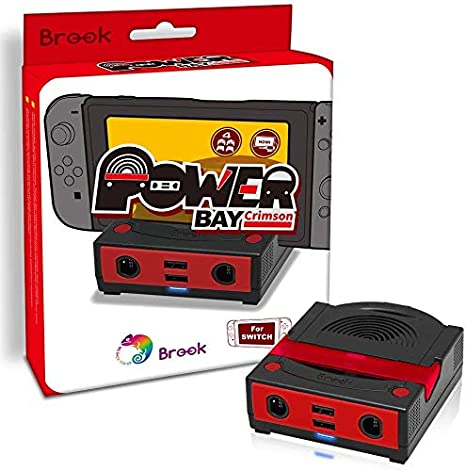 Brook Power Bay Portable and Fast Charging Stand, Docking for Switch, Compatible with Switch and GC Controllers, Support HDMI Out Put