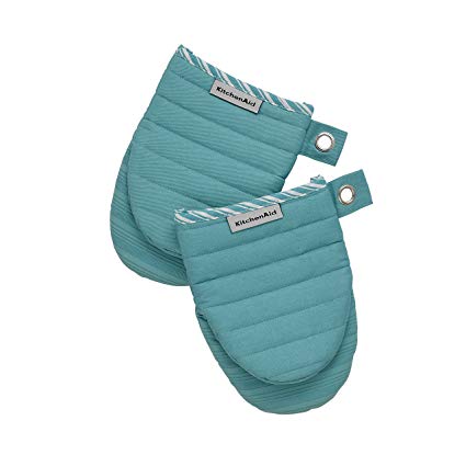 KitchenAid Silicone Mini Mitt Oven, ONE Size, Aqua