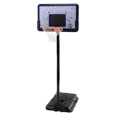 Lifetime 1221 Pro Court Height Adjustable Portable Basketball System 44 Inch Backboard