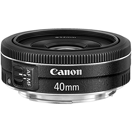 Canon EF 40mm/2.8 STM Standard Lens, Black