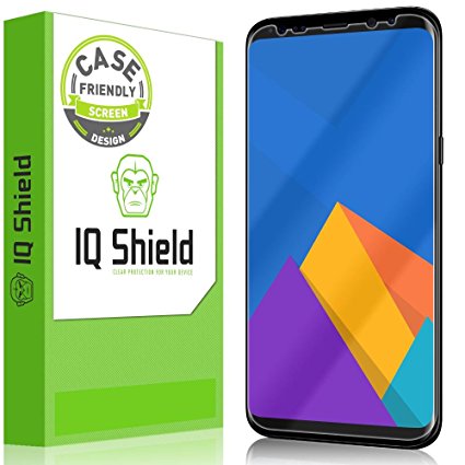 Galaxy S8 Plus Screen Protector (Not Glass), IQ Shield LiQuidSkin Full Coverage Screen Protector for Samsung Galaxy S8 Plus (Case Friendly) HD Clear Anti-Bubble Film