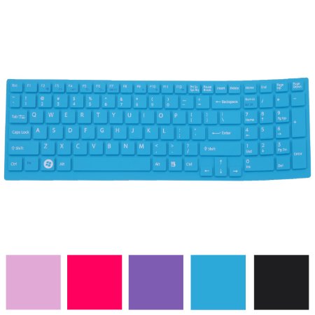 HDE Blue Keyboard Skin Fits Sony VAIO EB 15.5-Inch