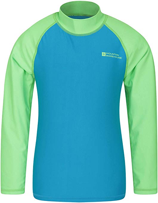 Mountain Warehouse Kids Rash Guard - UPF50  Long Sleeve Rash Top