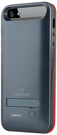 Naztech iPhone SE/5s/5 Power Bank MFi Apple Certified 2400 mAh  External Portable Battery Backup Charging Case