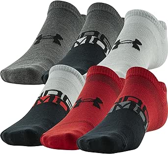 Under Armour Men's Essential Lite No Show Socks, 6-Pairs