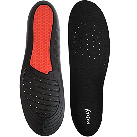 Gel Comfort Insoles (1 Pair) - Superior Cushioning when Walking & Standing - For Daily Wear & Work Shoes, 8 - 13 US Mens/9.5 - 14.5 US Womens
