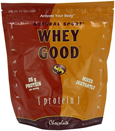 Natural Sport Whey Good Protein, Chocolate, Powder, 498 Grams