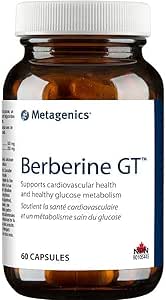 Metagenics - Berberine GT - Berberine Supplement for Cardiovascular and Metabolism Support - 60 Capsules