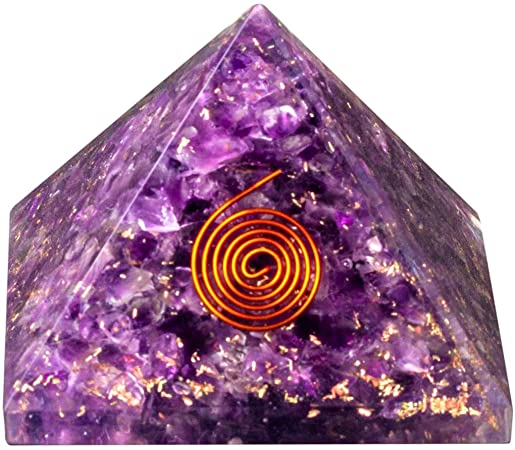 Orgone Pyramid for EMF Protection Energy Generator | Yoga Development | Mediation | Chakra Healing and Self Development- Protection Crystal by Bliss Creation