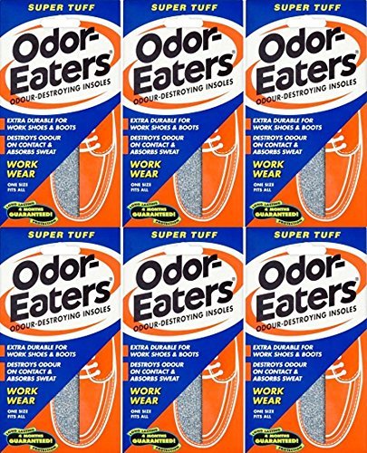 Odor Eaters Super Tuff Odour Destroying Insoles 1 Pair x 6 Packs